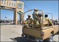 نیروهای پاکستان در منطقه مرزی چمن