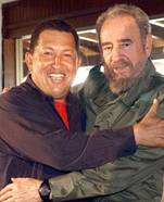 فیدل کاسترو و هوگو چاوز